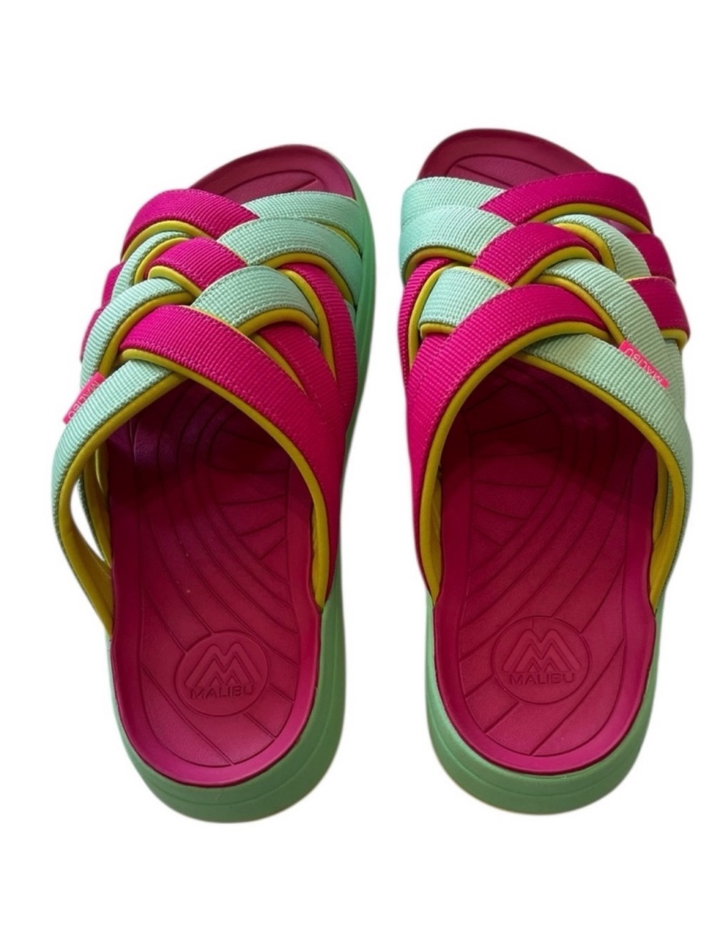 Malibu Sandals Zuma LX Woven Slide Arch Support Cushioned
Size 10